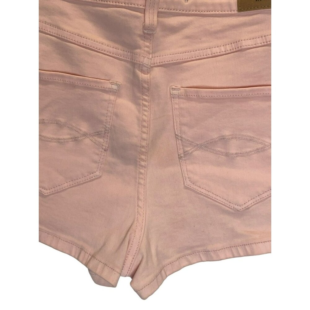 Abercrombie & Fitch womens shorts size 6 28 high waist Pink Blush Zipper Stretch - Picture 7 of 8